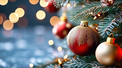 Obraz premium Elegant decorations bring festive cheer to a cozy holiday gathering in a warmly lit environment