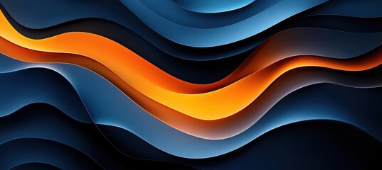 Abstract Blue and Orange Gradient Wallpaper.