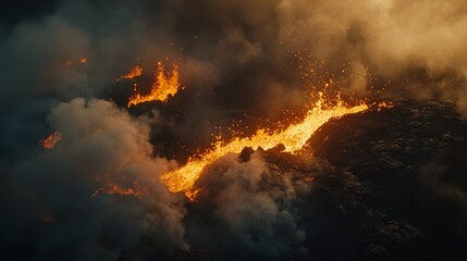 Volcanic Eruption: A Fiery Spectacle of Nature's Power