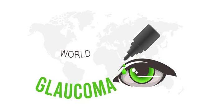 world glaucoma day motion video, ideal for world glaucoma day celebration
