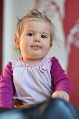 Fototapeta premium Beautiful little girl portrait, photo inside