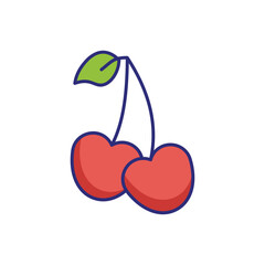 Cherries  vector icon