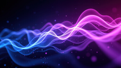 Abstract High-Tech Background with Vibrant Colors and Swirling Patterns.