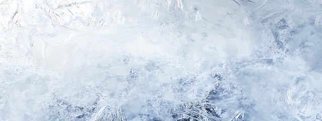 Fototapeta premium acks. Winter seasonal background, mock up, flat lay, ice texture