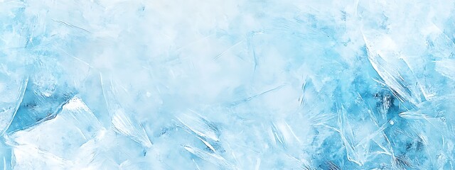 Obraz premium acks. Winter seasonal background, mock up, flat lay, ice texture