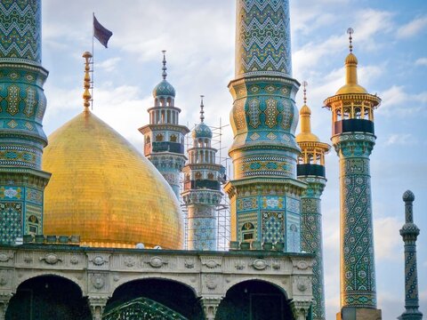 The Holy Shrine of Fatimah Masumeh in Qom, Iran.