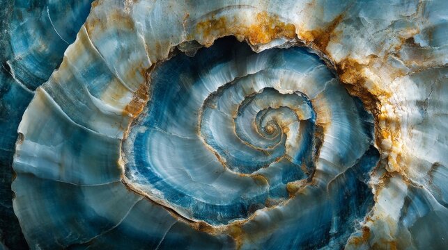 Stunning Spiral Stone Texture, A Masterpiece of Nature's Art