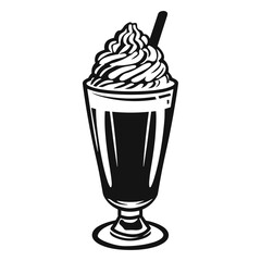 Milkshake with Whipped Cream icon.