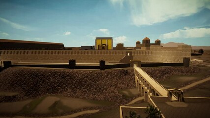 Jerusalem's second temple  from the Mount of Olives