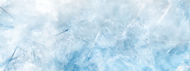 Obraz premium acks. Winter seasonal background, mock up, flat lay, ice texture