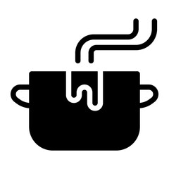 boiling glyph icon