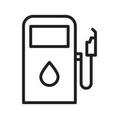 Gas Station Icon vector image. Suitable for use on web apps, mobile apps, and print media.