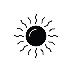 Sun vector icon