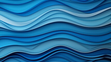 Fototapeta premium Abstract waves in various shades of blue.