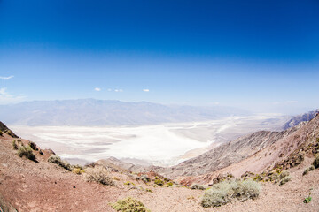 Panoramic view of Death Valley National Park , Nevada , USA