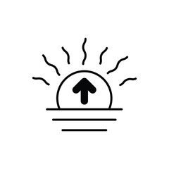 Sunrise vector icon