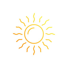 Sun vector icon