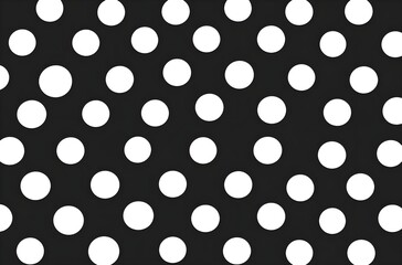 Black Background with White Polka Dot Pattern Vector Design Perfect for Various Creative Projects and Fashion Applications in Modern Graphic Design