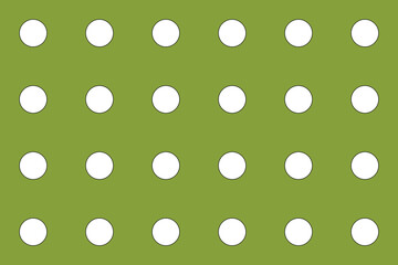 White and green circle dots pattern seamless format Vector illustration