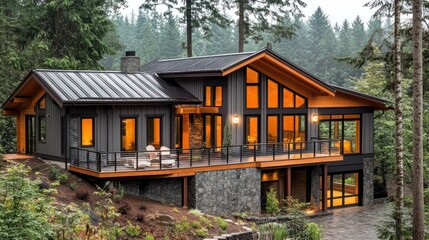 Wildfire-resistant home construction, building for fire safety