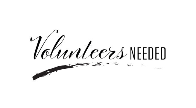volunteers needed text	