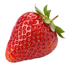 Fresh-strawberry-transparent background