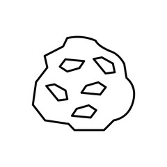 Obraz premium Rock vector icon