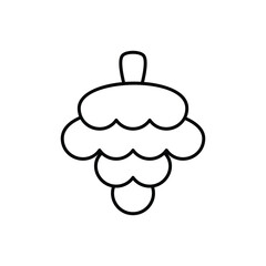 Pinecone vector icon