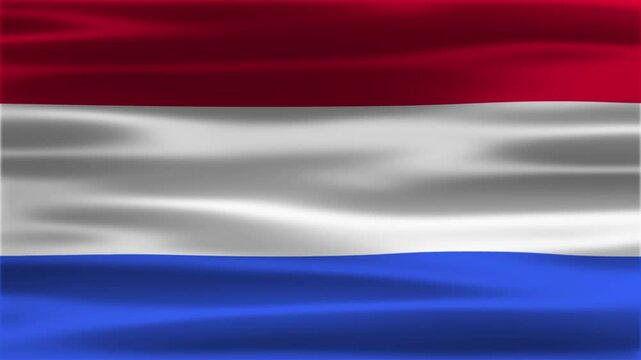 Footage animation of Netherlands waving flag. Netherlands  background
