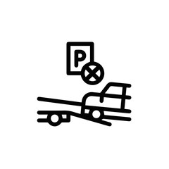 Obraz premium Truck icon symbol vector illustration 