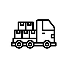Truck icon symbol vector illustration
