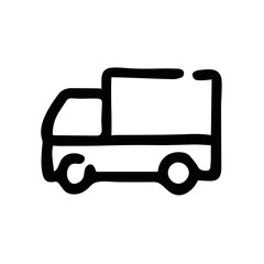 Fototapeta premium Truck icon symbol vector illustration 