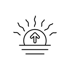 Sunrise vector icon