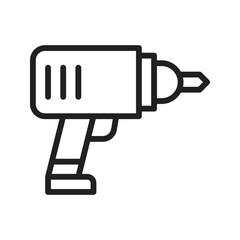 Drilling Machine Icon vector image. Suitable for use on web apps, mobile apps, and print media.