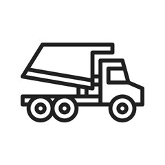 Tipper Icon vector image. Suitable for use on web apps, mobile apps, and print media.