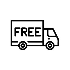 Fototapeta premium Truck icon symbol vector illustration 