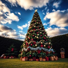  Decorating the christmas tree christmas tree holiday winter festive celebration   