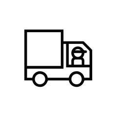 Truck icon symbol vector illustration
