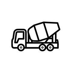 Fototapeta premium Truck icon symbol vector illustration 