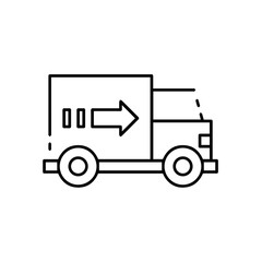 Truck icon symbol vector illustration
