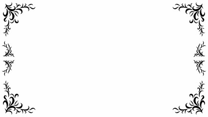  frame floral ornamental shape