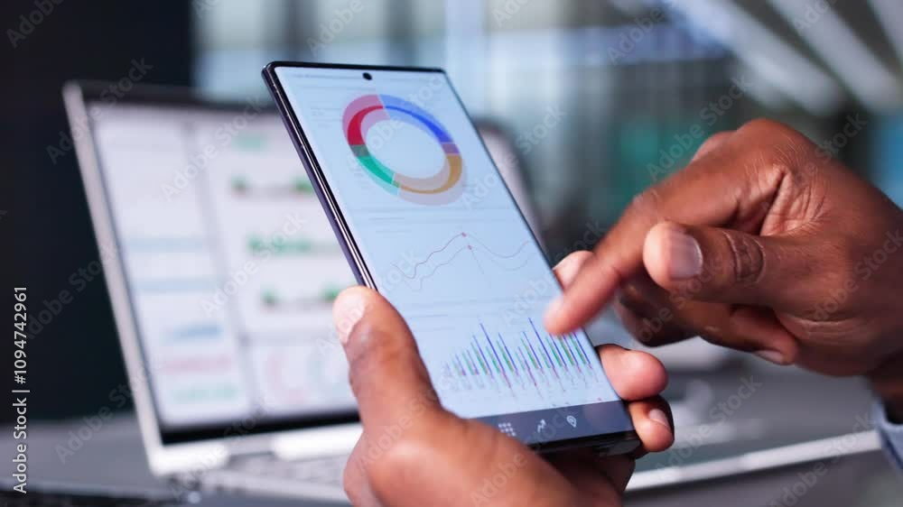 Poster business data analytics dashboard