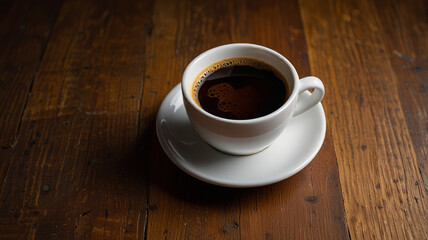 basic cup of coffee in the morning