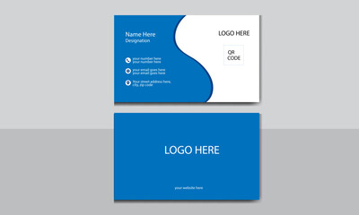 creative modern minimalist simple Business card design with color variation. 