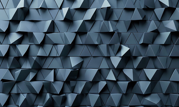 A stylish geometric background with tiny black triangles arranged in a hexagonal pattern, set against a smooth gray surface for a modern touch