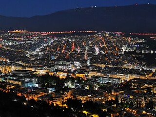 Fototapeta premium The city view of Athens, Greece
