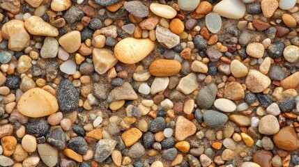 Naklejka premium Colorful Pebble and Sand Texture