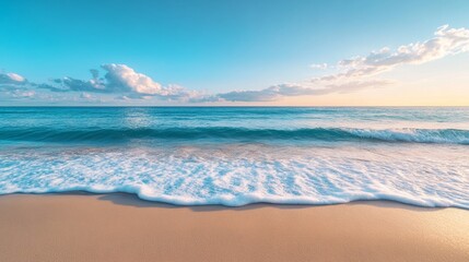 Obraz premium Serene Beach Sunset View