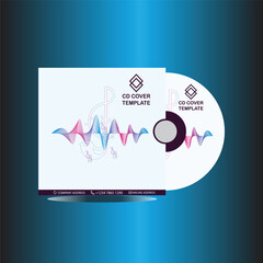 New Music Cd cover vector design template