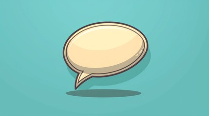 Icon of a speech bubble, indicating chat or messaging.